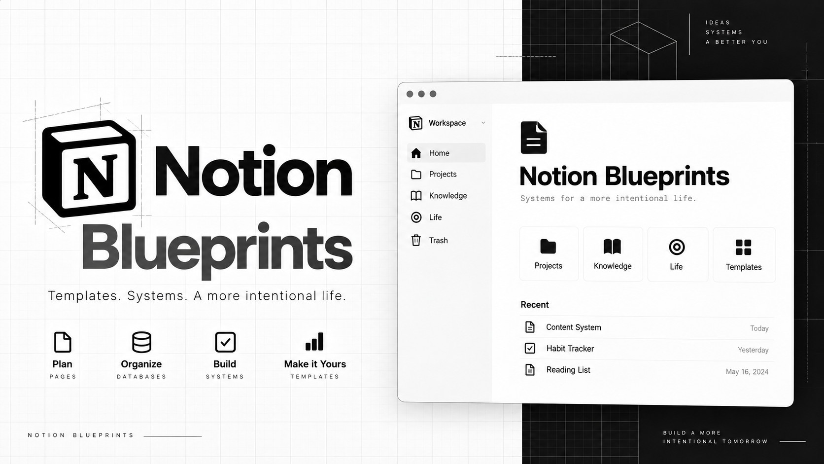 Notion Blueprints: templates and systems for a more intentional life